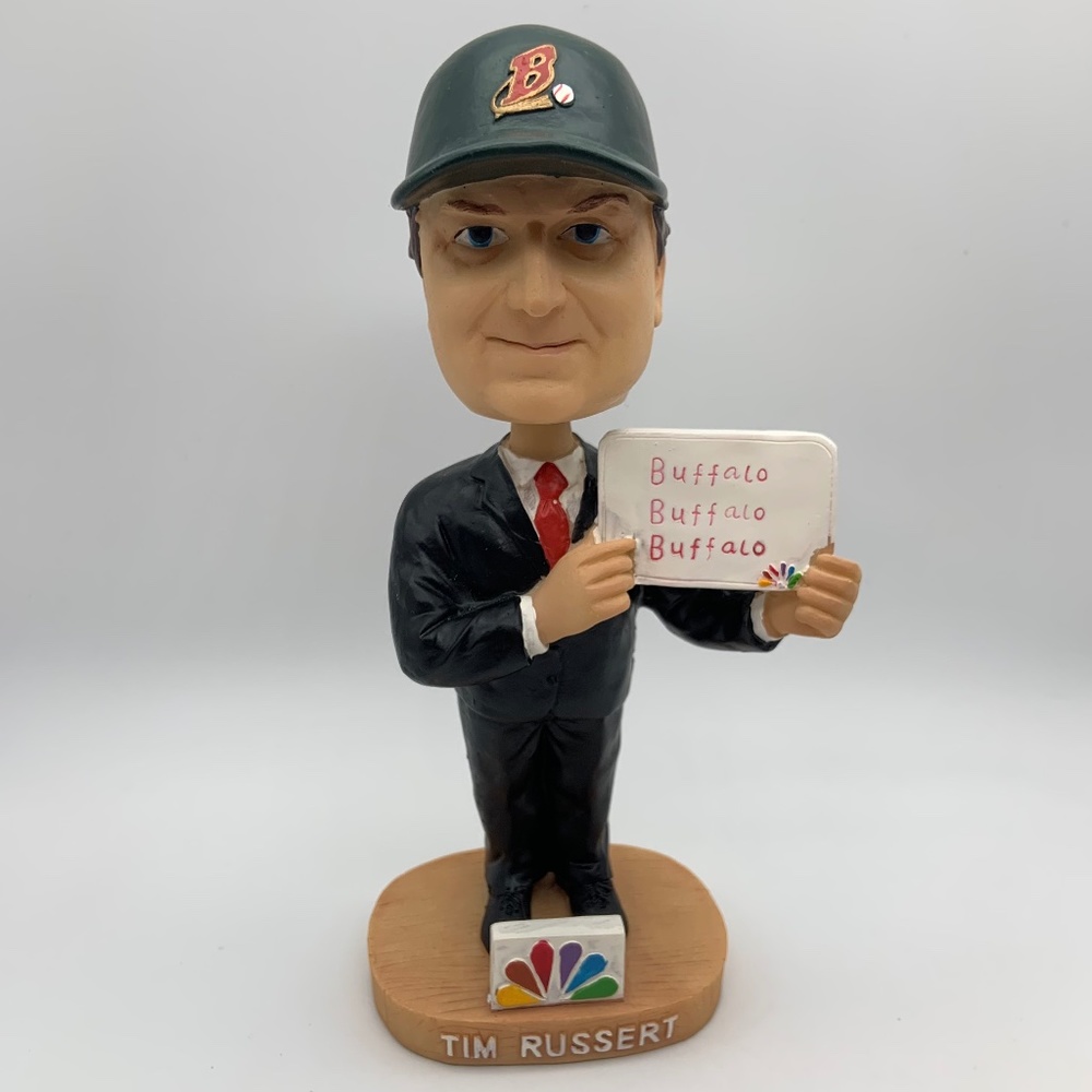 Buffalo Bisons Tim Russert NBC Meet the Press SGA Bobblehead Original Box